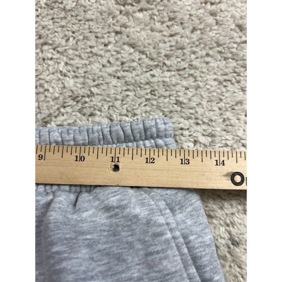 Trendy Queen Sweatpants Womens Small Gray Wide Leg Elastic Waist Comfort - Picture 7 of 10